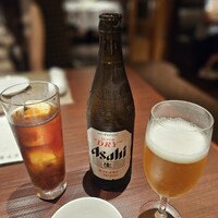 翠亨園 - ランチ瓶ビール&黒烏龍茶
