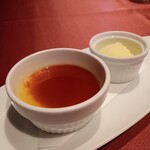 SAVOR - 安納芋のプリン　アイス添え