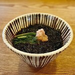 蕎麦藍 - 三杯目   磯海苔そば。磯海苔たっぷり！センターのピリ辛のおろしが味を引き締めます。