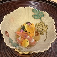 山玄茶 - 先付け　お出汁がとても美味しいんです。
