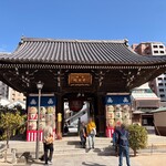 中洲ぜんざい - お櫛田さんにお参りも