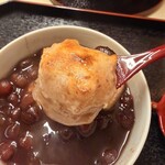 中洲ぜんざい - お餅は3個