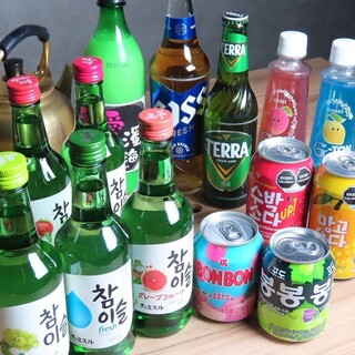 韓国ドリンクが充実◆韓国ビールやマッコリも味わえる飲み放題も