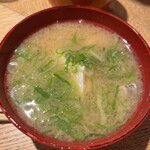 築地 男前鮓 - あら汁