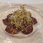 327437663 - 前菜
                        蝦夷鹿のブレザオーラ