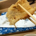 だるまの天ぷら定食 - まずはブタから