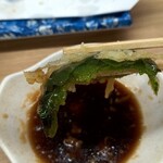 だるまの天ぷら定食 - 美味しい。
      最近ピーマンが好きになってきた。