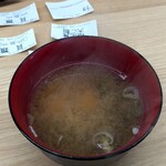 だるまの天ぷら定食 - 味噌汁