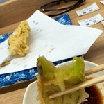 だるまの天ぷら定食 - みずみずしくて美味しい