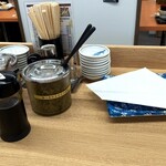 だるまの天ぷら定食 - カウンター