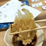 だるまの天ぷら定食 - 甘くて美味しいね
