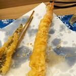 だるまの天ぷら定食 - 次は大えび