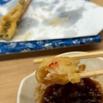 だるまの天ぷら定食 - 最高に美味いエビだこと