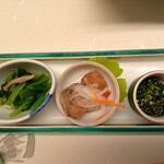 瀬戸内味覚処 芸州 本店 - 先付　季節の物三種盛り