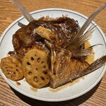 旬菜 さかなと酒 匠海 隠れ家 - 鯛のあら煮　魚好きさん　これはおすすめ^ ^