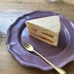 cuce - 柿のキャラメルショートケーキ