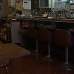 オンリー - テーブル空いていても、常連さんはキッチンのお母さんと話すためにカウンターへ♪