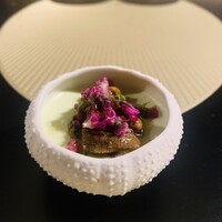 クッチーナ - ① 蛸のマリネ、雲丹のせ