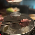 銀座 塒 - レアがおすすめとのこと、とろけました！