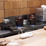 日本料理 櫻川 - ご飯は土鍋で炊いています