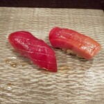 江戸心 山ぼうし - まぐろ づけと中トロ