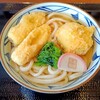 丸亀製麺 - あんもち天と鯛ちく天のかけうどん(並)
