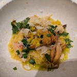 ricordo - 手打ちタリアテッレ　香住産ズワイガニとジロール茸のソース