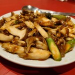 菜根香 - 料理写真:アスパラとキノコ炒め