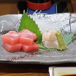 桶家乃隠居 - お造りの盛り合わせ