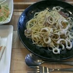 파스타&커피 유미 - ヤリイカと虎の尾のパスタ