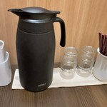 つけ麺ささ木×祇園茶寮 - テーブルセット