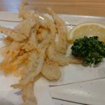 能登直送鮮魚 地酒とカワハギ きまっし - ｢白エビの唐揚げ｣です♪やはり白エビは唐揚げかかき揚げに限りますね。