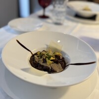 デュ・ヴァン・ハッシシ - イノシシの類肉煮込み、栗とZENBU豆パスタ