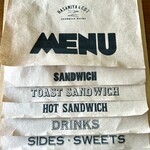 ハサミヤ - メニュー