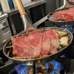 和牛 すき焼き 京都五天五 烏丸 - 