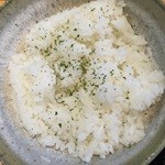 そば切り　高陣 - ライスは白米かため。