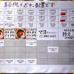 中華蕎麦にし乃 - メニュー　2025.10.21