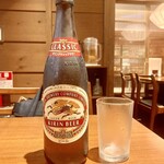 石臼挽きそば 石月 - ②まずはビール