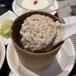 雪園 - 湖南特製 竹筒スープ　肉団子アップ