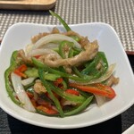 雪園 - ピーマンと豚肉の炒め