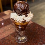 北々亭 - ベルギーチョコパフェ