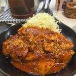 トンテキ食堂8 - 赤辛大トンテキ定食300g定食（1700円）