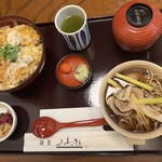 鎌倉 峰本 東戸塚店 - 鎌倉丼鴨南蛮セット