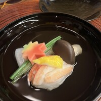 京料理 入舟 - 街椀　蟹真丈蕪大黒しめじ
