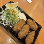 はすみ - ダメ押しのカキフライ！日本酒のせいか、本日のオーダーは過剰気味！