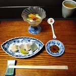 宮田・鈴庵 - 生麩の刺身、生麩のジュレ