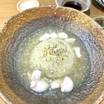 手打ち蕎麦・鮨 いまふく - 蕎麦がき白子のあんかけ