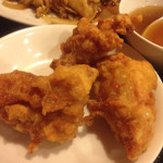 台湾料理 百味鮮 - 2014.11.18  定食のセットの唐揚げ☆  デカイ☆
