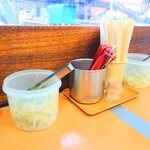 加賀 - 卓上常備。