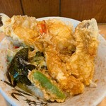 天丼ふじ - 特製天丼さんでーす。①